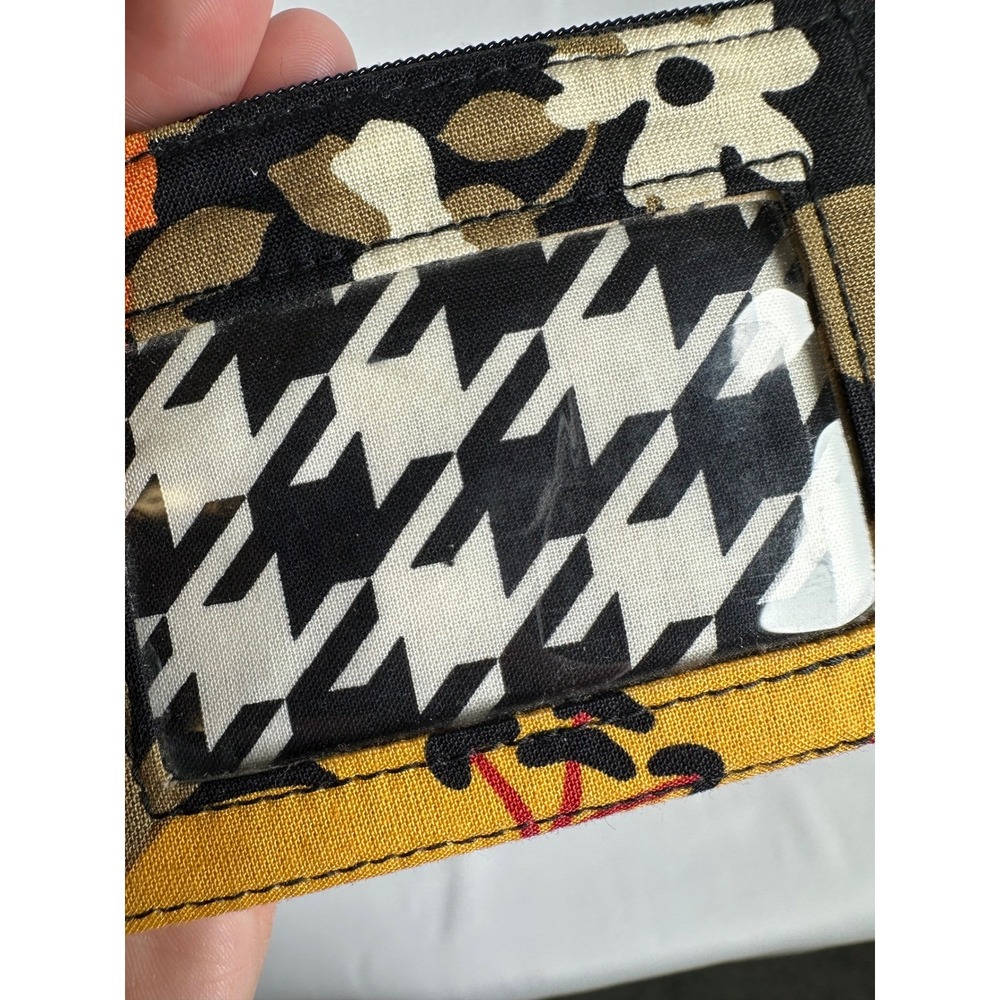 Vera Bradley Bittersweet Zipper ID Card Coin Bag With Key Chain - Picture 5 of 6